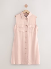 Pink Tencel Shirt Dress - Image 1 of 1