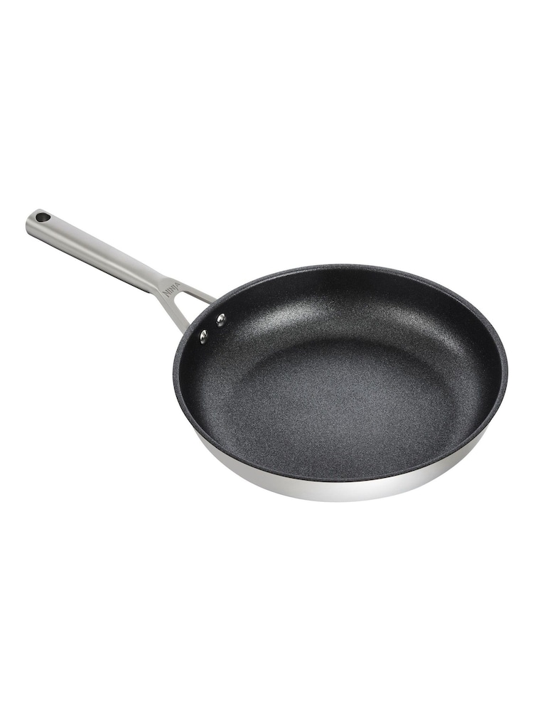 Ninja Silver ZEROSTICK Stainless Steel 30cm Frying Pan - Image 2 of 5