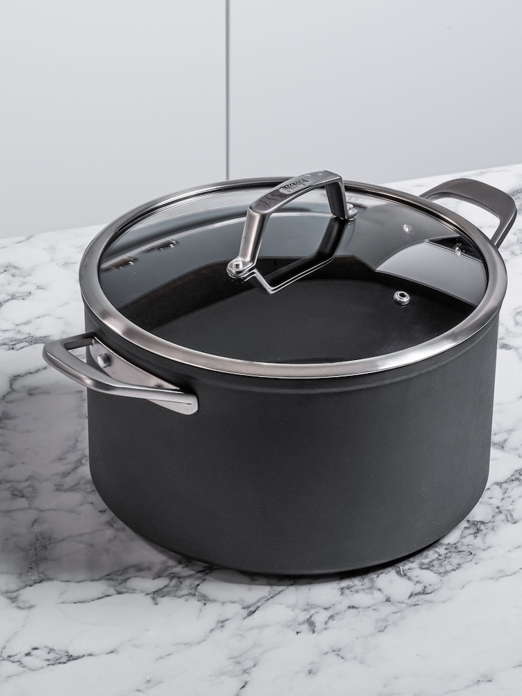 Ninja Grey Foodi ZEROSTICK 26cm Stock Pot with Lid - Image 1 of 4