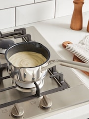 Ninja Silver ZEROSTICK Stainless Steel 16cm Milk Pan - Image 1 of 4