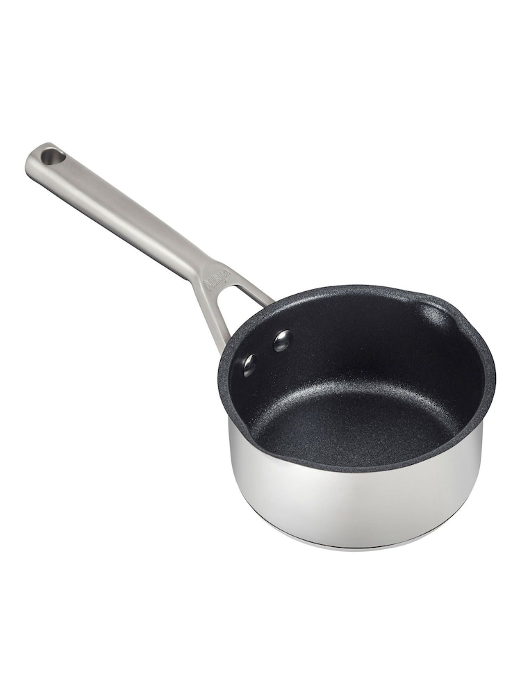 Ninja Silver ZEROSTICK Stainless Steel 16cm Milk Pan - Image 2 of 4