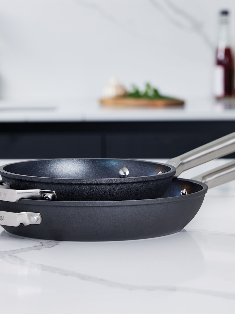 Ninja Grey ZEROSTICK Stackable 2-Piece Frying Pan Set - Image 3 of 3