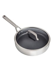 Ninja Silver ZEROSTICK Stainless Steel 26cm Sauté Pan with Lid - Image 1 of 1