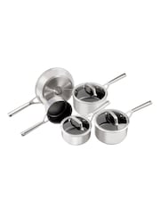 Ninja Silver ZEROSTICK Stainless Steel 5-Piece Pan Set - Image 2 of 6