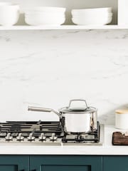 Ninja Silver ZEROSTICK Stainless Steel 18cm Saucepan with Lid - Image 1 of 4