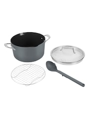 Ninja Sea Salt Grey Foodi 8-in-1 PossiblePot with ZEROSTICK - Image 5 of 6