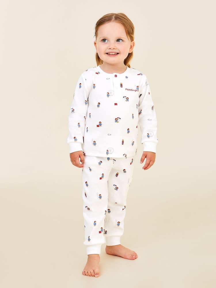 JoJo Maman Bébé Ecru Paddington Pyjamas - Image 3 of 5