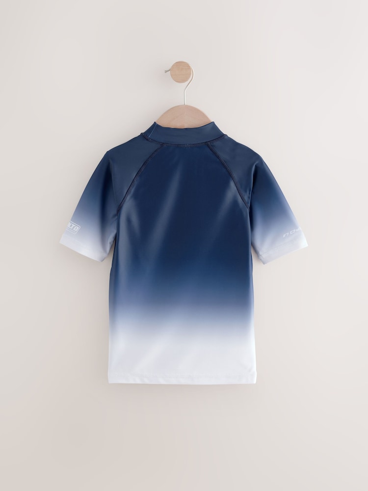 Black/Navy Short Sleeve Rash Vest (1.5-16yrs) - Image 7 of 9