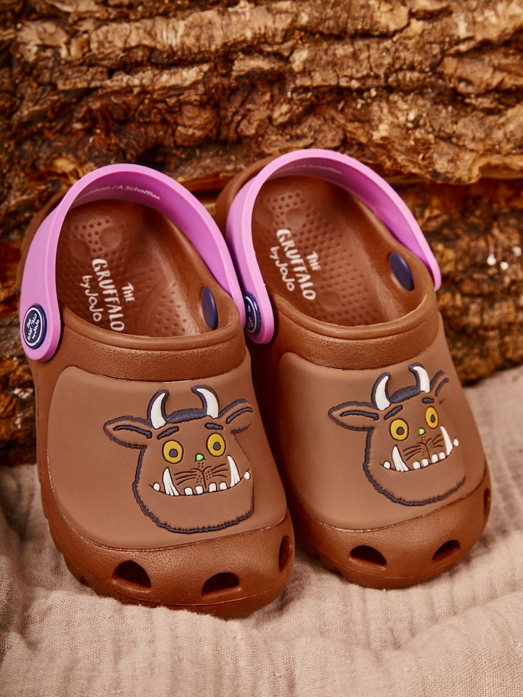 JoJo Maman Bébé Brown Gruffalo Clogs - Image 1 of 8