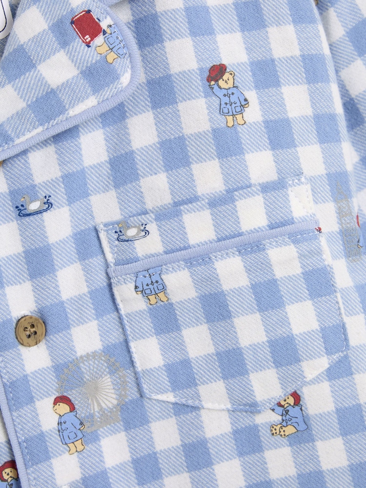 JoJo Maman Bébé Blue Paddington Pyjamas - Image 5 of 9