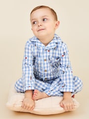 JoJo Maman Bébé Blue Paddington Pyjamas - Image 7 of 9