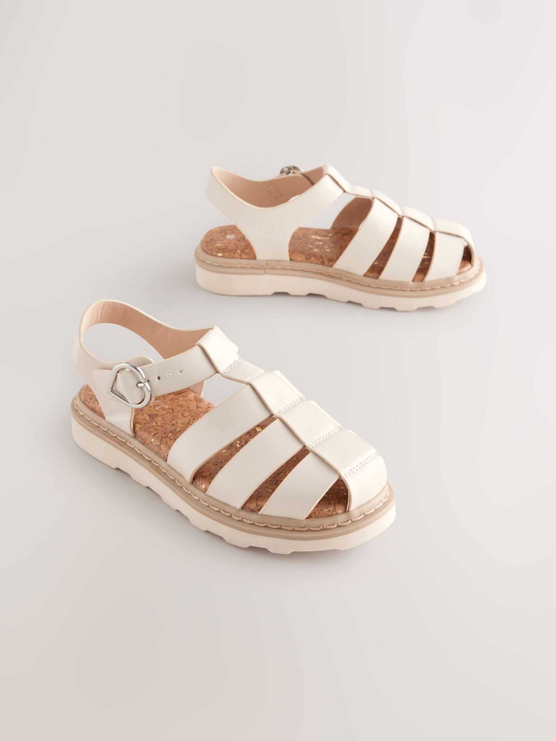 【INCHANT ME】Elanet Fisherman Sandals Ida Green Leather Fisherman Sandals – Mafalda