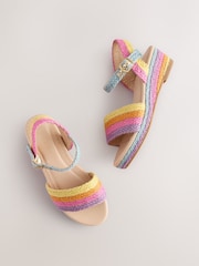 Rainbow Jute Wedge Sandals - Image 6 of 6