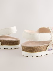 Multicolour Crochet Slip on Corkbed Sandals - Image 3 of 6