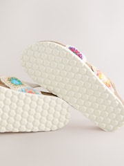 Multicolour Crochet Slip on Corkbed Sandals - Image 6 of 6