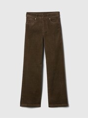 Gap Brown High Waisted Corduroy Stride Wide-Leg Jeans - Image 8 of 8