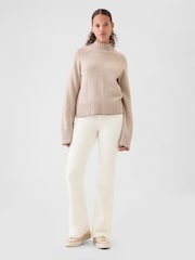 Gap Beige High Waisted Corduroy 70s Flare Trousers - Image 1 of 6