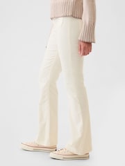 Gap Beige High Waisted Corduroy 70s Flare Trousers - Image 4 of 6