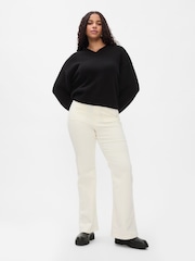 Gap Beige High Waisted Corduroy 70s Flare Trousers - Image 5 of 6