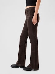 Gap Brown High Waisted Corduroy 70s Flare Trousers - Image 4 of 6