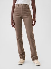 Gap Light Brown High Waisted Corduroy 90s Straight Trousers - Image 2 of 6