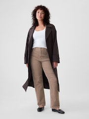 Gap Light Brown High Waisted Corduroy 90s Straight Trousers - Image 5 of 6