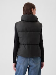Zwart - Gap Gewatteerde bodywarmer met logo - Image 2 of 5
