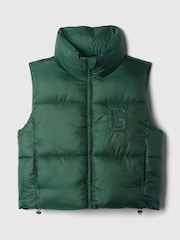Kakigroen - Gap Gewatteerde bodywarmer met logo - Image 5 of 5