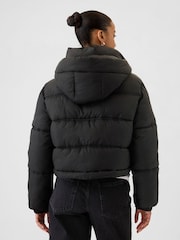 Gap Black Logo Heavyweight Puffer Coat - Image 2 of 6