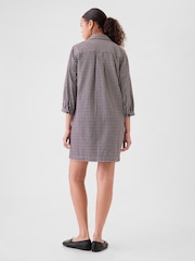 Gap Red Flannel Utility Mini Shirtdress - Image 3 of 5