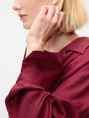 Gap Red Satin Perfect Shirt - Image 4 of 5