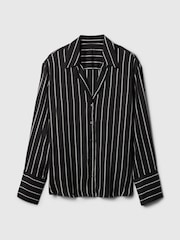 Gap Black Satin Perfect Shirt - Image 4 of 5