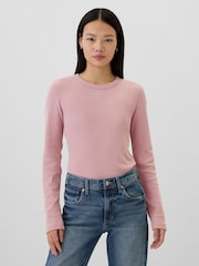 Gap Langarm-T-Shirt aus Stickmaterial mit Rundhalsausschnitt - Bild 1 von 5