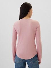 Gap Langarm-T-Shirt aus Stickmaterial mit Rundhalsausschnitt - Bild 2 von 5