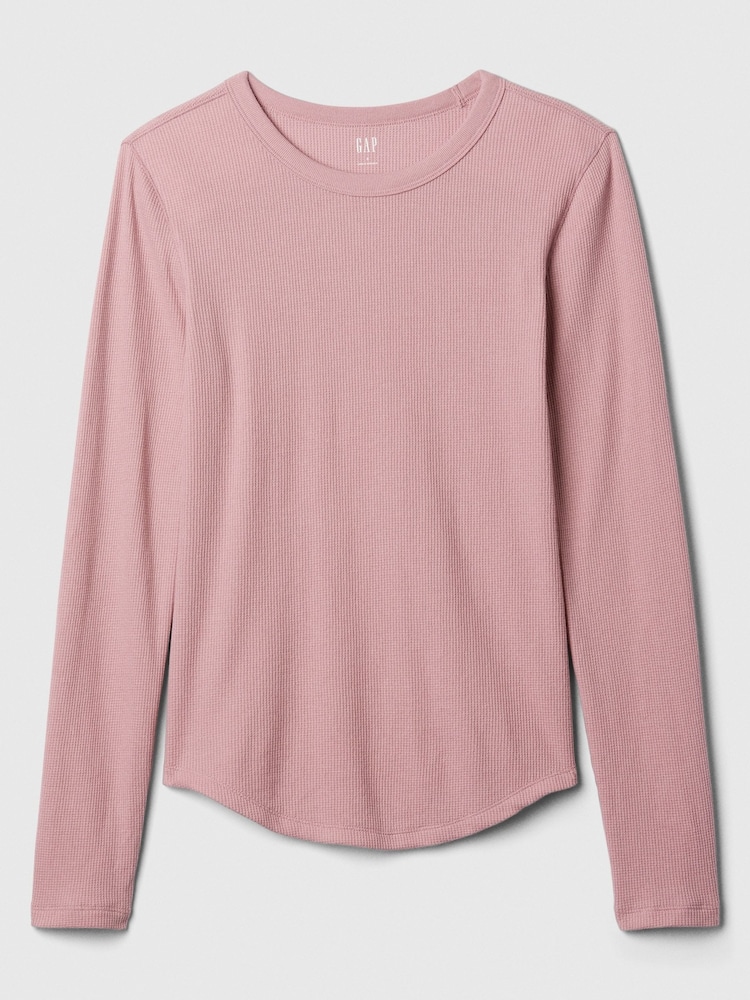 Gap Langarm-T-Shirt aus Stickmaterial mit Rundhalsausschnitt - Bild 5 von 5
