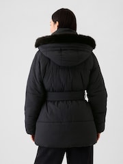 Gap Black Oversized Puffer Coat - Image 2 of 6