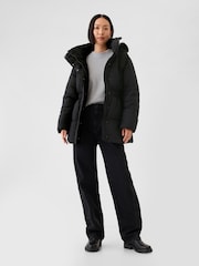 Gap Black Oversized Puffer Coat - Image 3 of 6