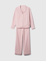 Gap Red Matching Family Christmas 100% Cotton Long Sleeve Stripe Pyjamas - Image 7 of 7