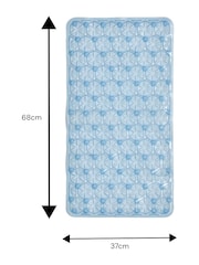 Showerdrape Blue Laguna Anti Slip PVC Bath Mat - Image 6 of 6