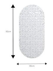 Showerdrape Clear Hyrdro Extra Long Anti Slip PVC Bath Mat - Image 4 of 5