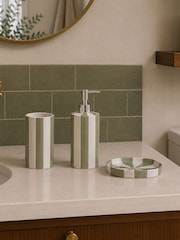 Showerdrape 3 Piece White Pier Bathroom Accessory Set - Image 1 of 4
