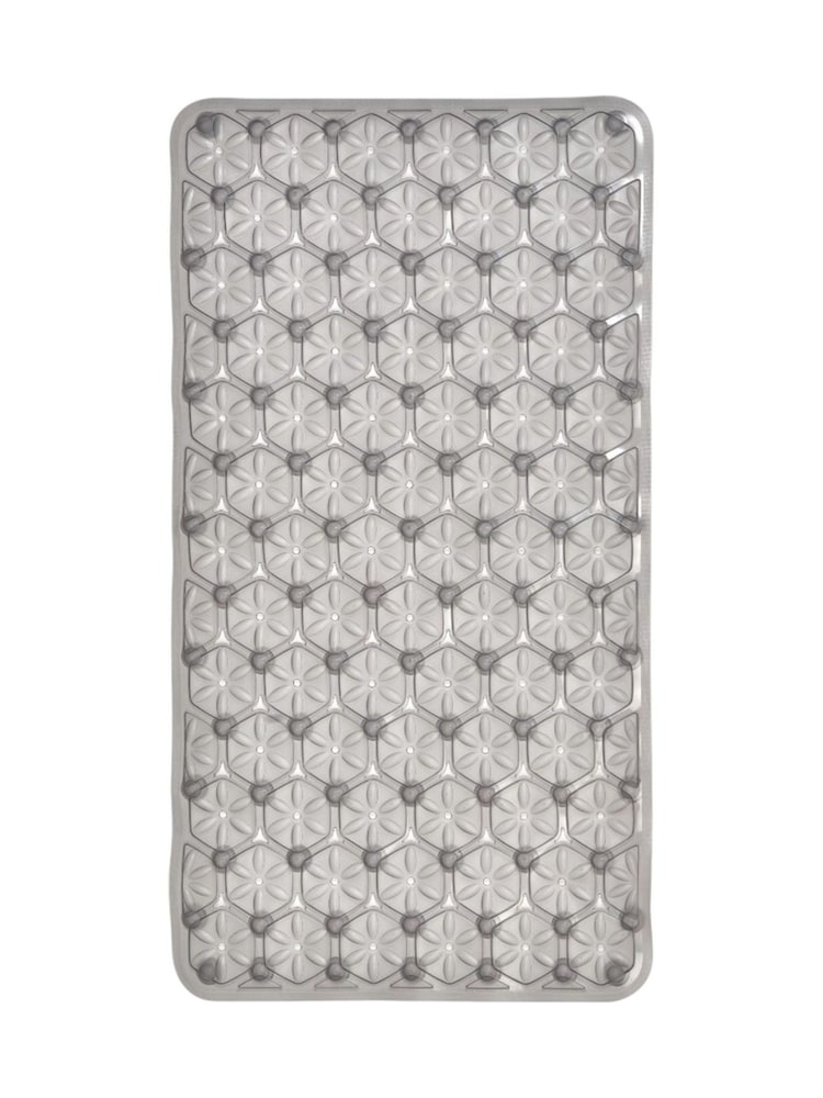 Showerdrape Grey Laguna Anti Slip PVC Bath Mat - Image 1 of 6