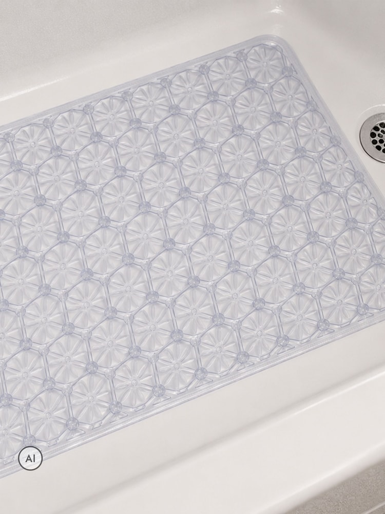 Showerdrape Clear Laguna Anti Slip PVC Bath Mat - Image 2 of 5