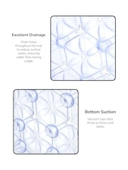 Showerdrape Clear Laguna Anti Slip PVC Bath Mat - Image 4 of 5
