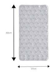 Showerdrape Clear Laguna Anti Slip PVC Bath Mat - Image 5 of 5