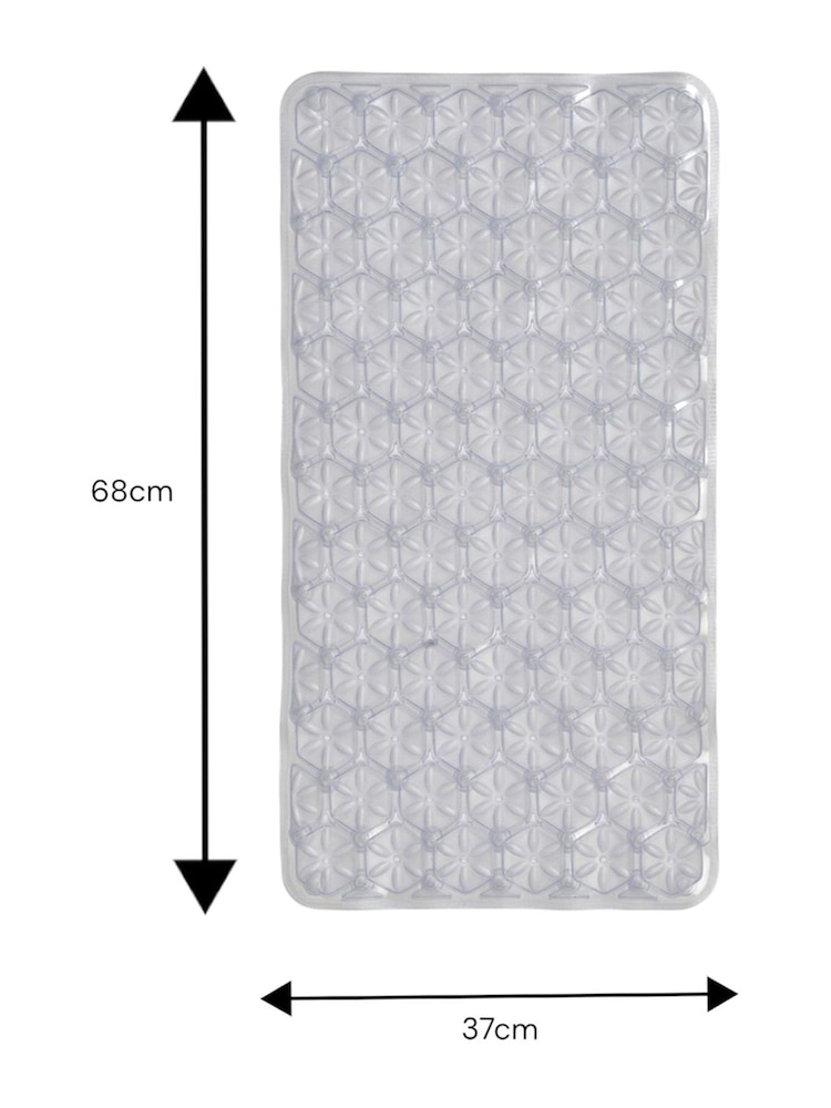 Showerdrape Clear Laguna Anti Slip PVC Bath Mat - Image 5 of 5