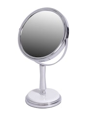 Showerdrape White Opera 3x Magnifying Oval Vanity Mirror - Image 2 of 3
