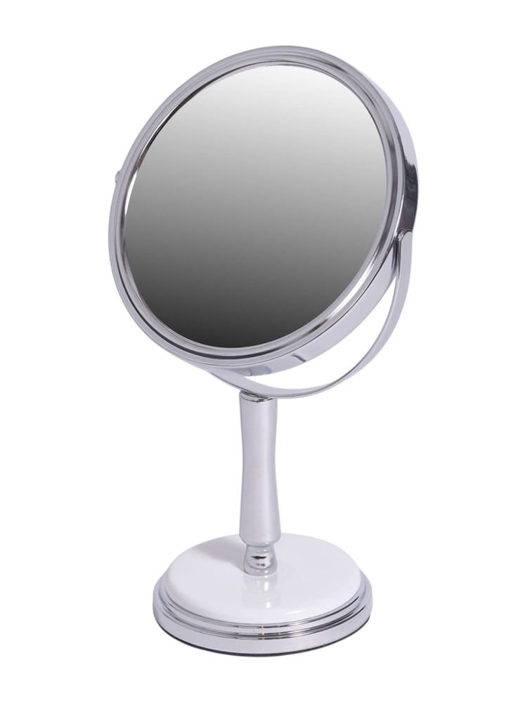 Showerdrape White Opera 3x Magnifying Oval Vanity Mirror - Image 2 of 3