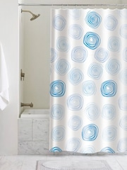 Showerdrape Contours Shower Curtain - Attēls 1 no 3
