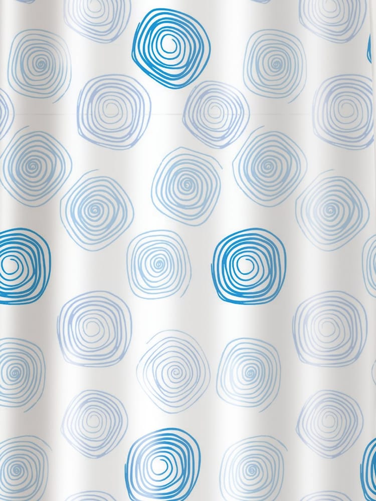 Showerdrape Contours Shower Curtain - Attēls 2 no 3